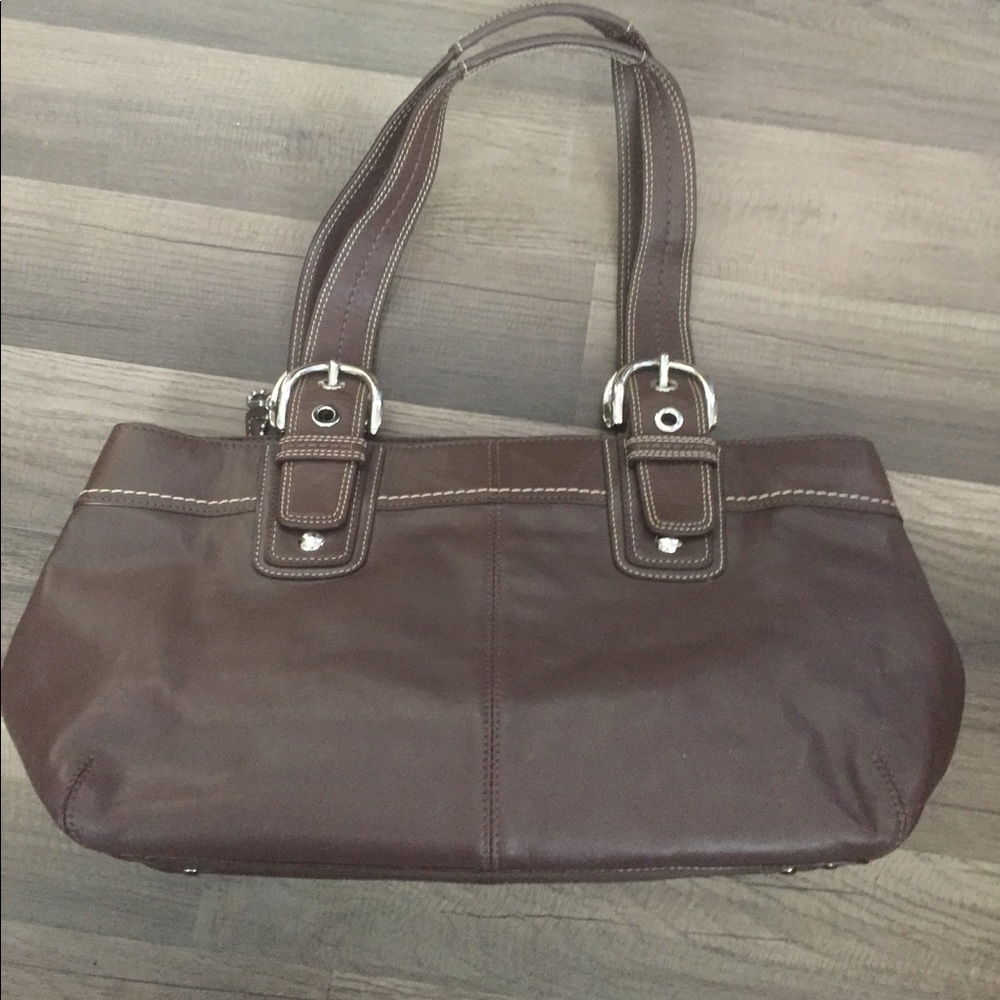 Coach brown handbag - Picture 3 of 7
